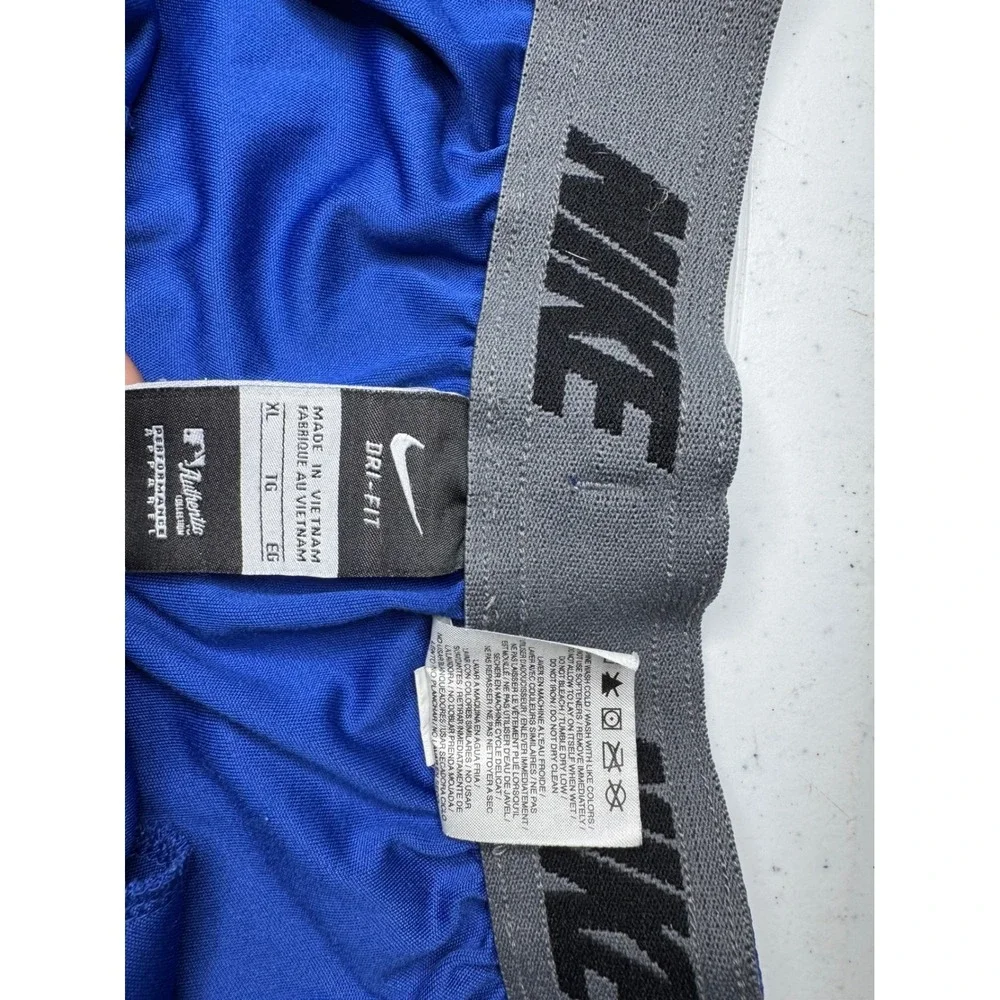 Nike Texas Rangers MLB Dri-Fit Mens XL Blue Red Athletic Training Shorts